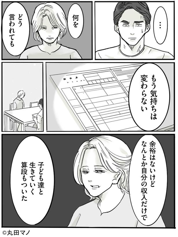 子ども達と生きていく算段もついた （C）丸田 マノ／KADOKAWA