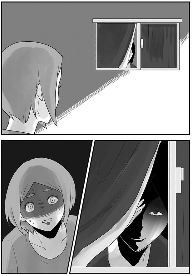 隣の家の窓 （C）サル山ハハヲ／KADOKAWA