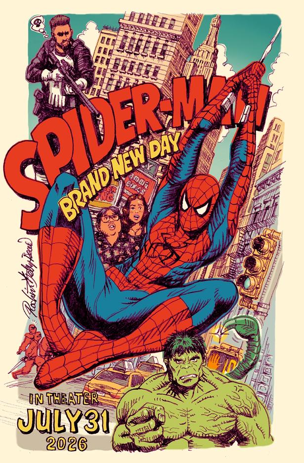覆面画家・Rockin' Jelly Beanのスパイダーマンイラストを独占公開