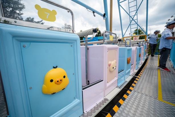 船体には、キャラクターたちの顔がデザインされている