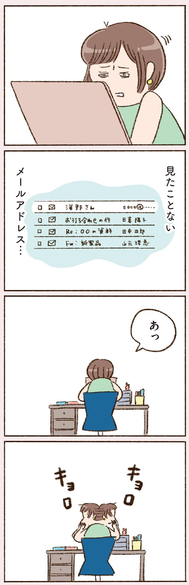 見たことないメールアドレス… （C）やまもとりえ／KADOKAWA