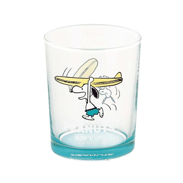 「【SNOOPY】ガラスタンブラー(スカイブルー)」(1650円)