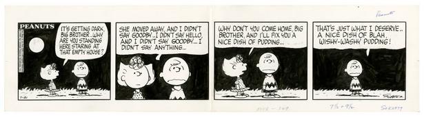 「PEANUTS」原画 1969年7月21日 (C) Peanuts Worldwide LLC
