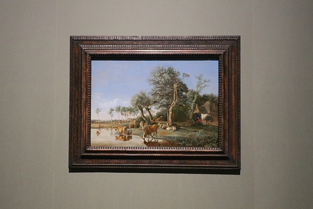 パウルス・ポッテル《水に映る牛》1648年油彩/板43.4×61.3センチ