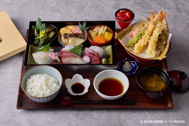 【写真】THE RESTAURANT の看板メニュー「東博御膳」。旬の恵みを一膳に