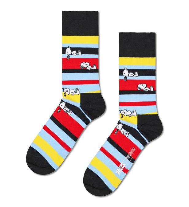 「クルー丈 ソックス(スヌーピー・ストライプ)」(2200円)