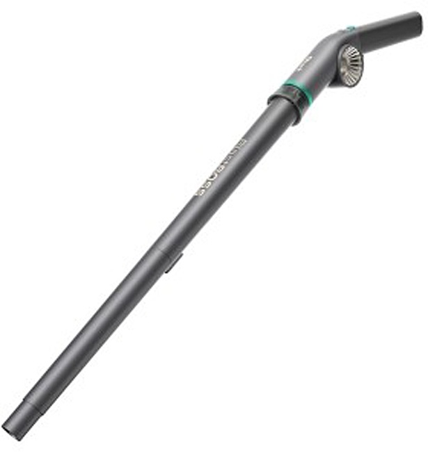 チャコールカラーのAB2111JBKに付属する延長パイプ(他モデルは別売)。手の届きにくい高所や家具の奥になるようなゴミにも届く