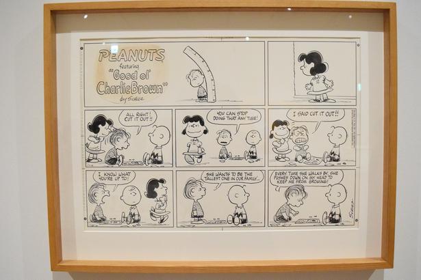 日本初公開となる「ピーナッツ」のコミック原画「姉のたくらみ」