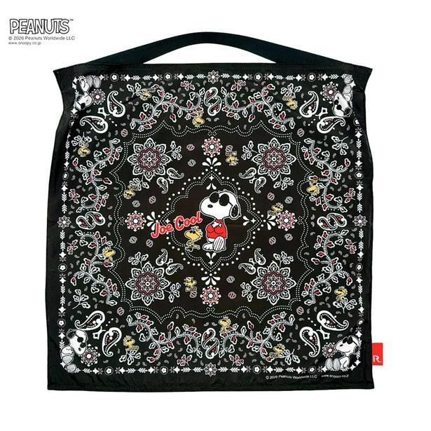 「PEANUTS ROOTOTE TABLO50 (バンダナ ブラック)」(3850円)