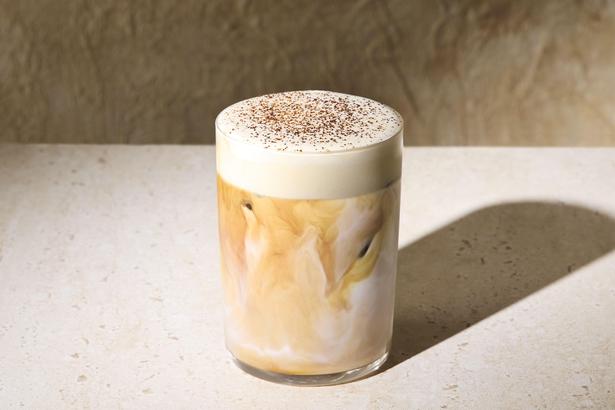 ミソキャラメルラテ with コールドフォーム(980円)