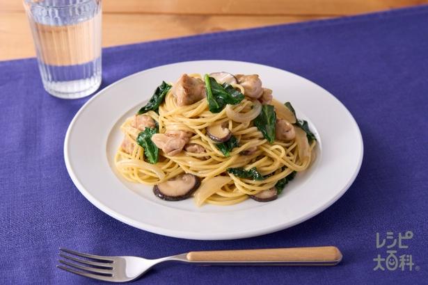 【アレンジレシピ】具たっぷり和風醤油パスタ