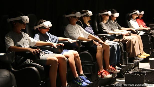 【写真】東京会場での「ドラゴンクエストVR RIDE」の様子