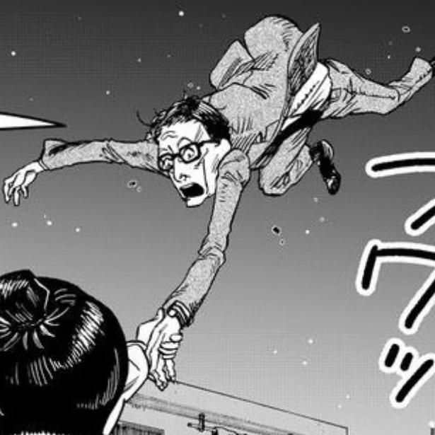 飛ぶ男