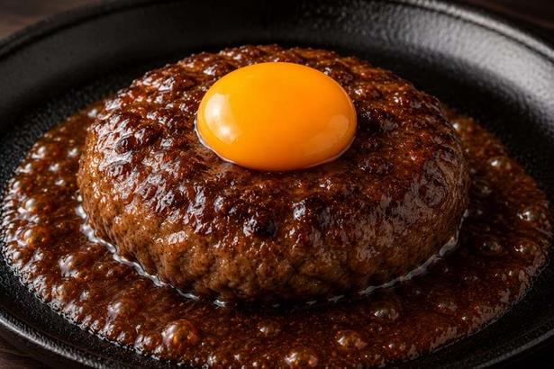  Pistwo Valeurの「月見ハンバーグ」(1300円)
