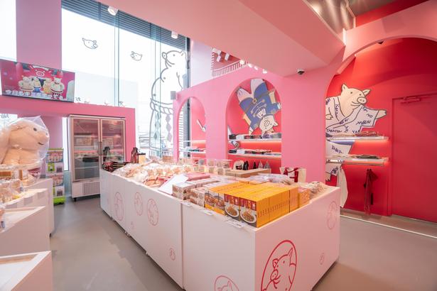 グッズコーナーにもあちこちにぶーちゃんをデザイン