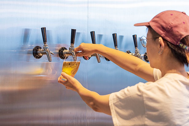 この日のおすすめは「くまのよりみちエール」／CRAFT-BEER-STAND-ゆい