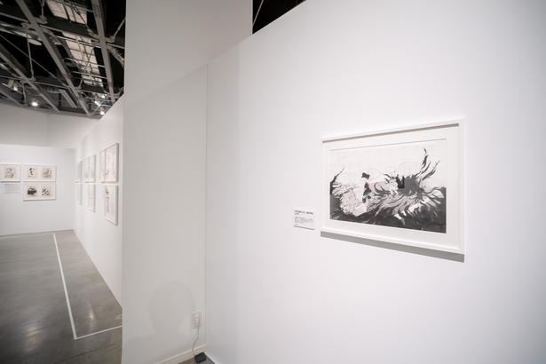 【写真】松本先生が最後に描いていたとされる、描きかけの999の原稿も鑑賞することができる