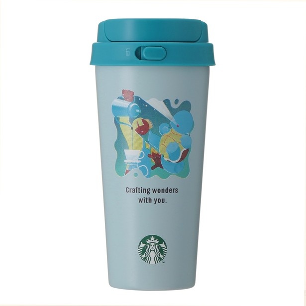 「Pokemon + STARBUCKS ステンレス TOGO ボトル 473ミリリットル ゼニガメ」(6600円)