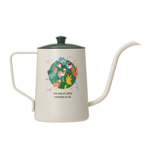 背面に「コーヒーコネクション」のアートワークを配した「Pokemon + STARBUCKS SSケトル コーヒーコネクション 550ミリリットル」