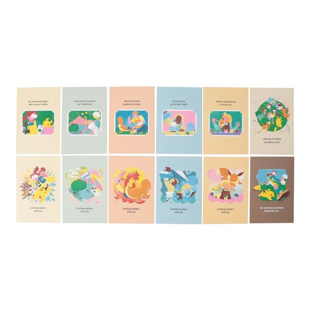 「Pokemon + STARBUCKS アートポストカードセット」(2000円)