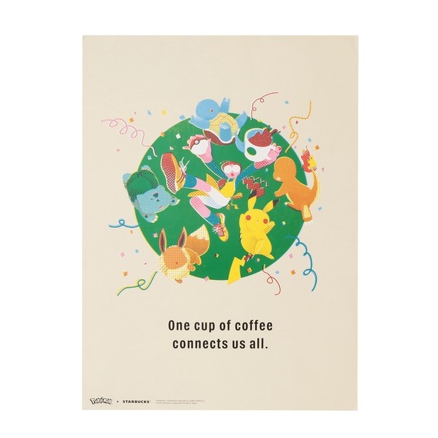 「Pokemon + STARBUCKS アートポスター コーヒーコネクション」(2500円)