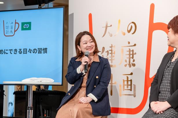 都間さんは、「『健康長寿』がこれからの重要なテーマになってくると捉えており、私たちの事業の柱として育てていきたい」と、今後は「ネスカフェ」「ミロ」以外のフォーマット(形態やブランド)での展開も視野に入れていると言及