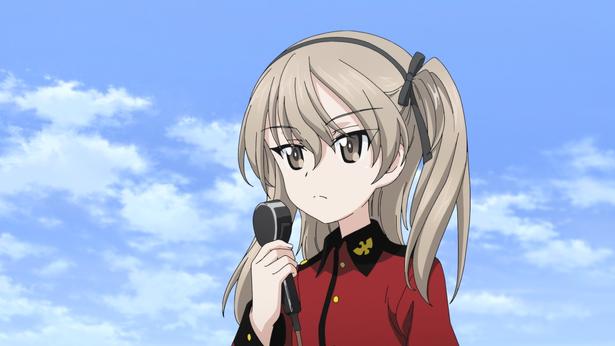 みほとの再戦を望み、聖グロリアーナへ転入した愛里寿(声：竹達彩奈)