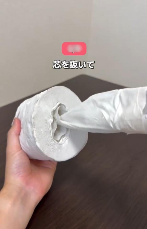 芯を取り外す▶そのまま…（⇒次へ） tumufu_fu_kurashiさんのInstagramより