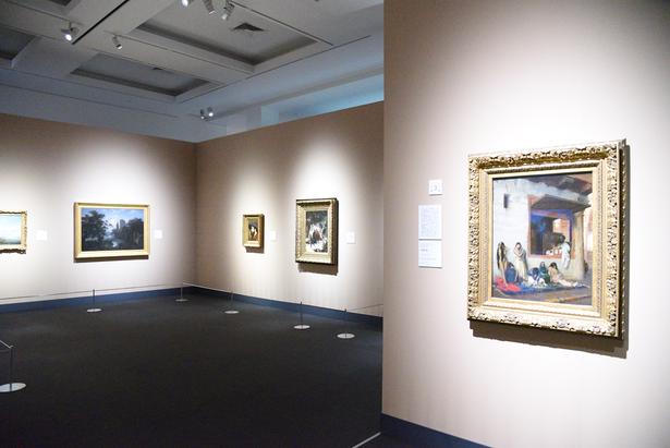 「伝統:アカデミー」「伝統:フランスの風景画」のコーナー((「シンシナティ美術館展 ~アメリカに渡ったヨーロッパの至宝~」展示風景、上野の森美術館、2026年)) 撮影:ソムタム田井