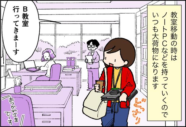 いつも大荷物になります (C)前川さなえ／レタスクラブ