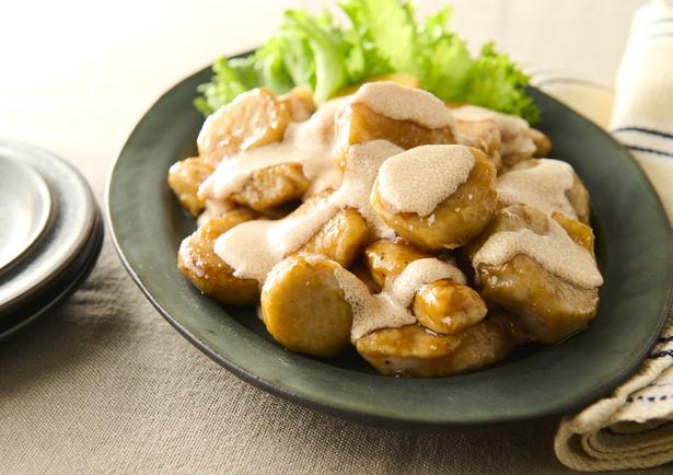 里いもととりむね肉の明太マヨソース レシピ考案／山本ゆり　撮影／難波雄史