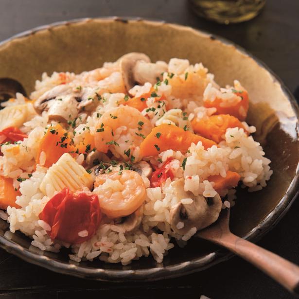 根菜類をまるごと炊飯器へ! 「洋風ピラフ」が簡単に完成 レシピ考案／池田美希　撮影／澤木央子