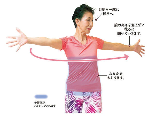 前新マミさんに教わりました！ ぽっこりお腹を解消して100歳まで動けるからだを作る「リンパ体操」（4）