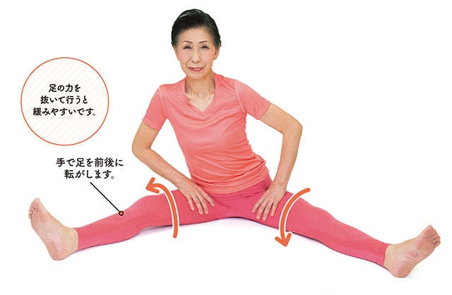 前新マミさんに教わりました「股関節をほぐして」足の動きをスムーズにするリンパ体操（7）