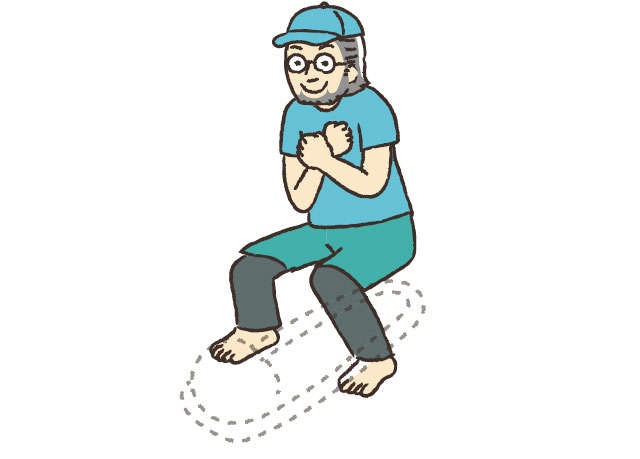 【高血圧・高血糖・認知症の予防に】トイレのついでにできる「トイレ・スクワット」（6）