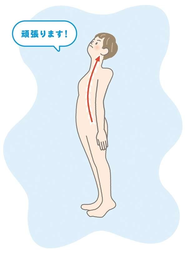 【イラストを見れば体が整う】首こり・肩こり改善のために、背筋は「ゆらぎ」をイメージして（3）