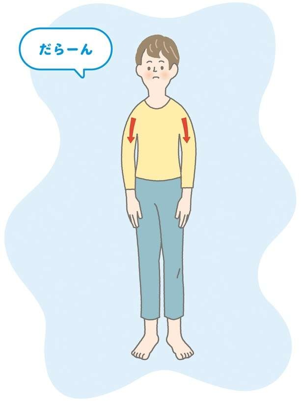 肩こり改善！ 肩と腕、背中の筋肉を同時にゆるめる方法【イラストを見れば体が整う】（3）