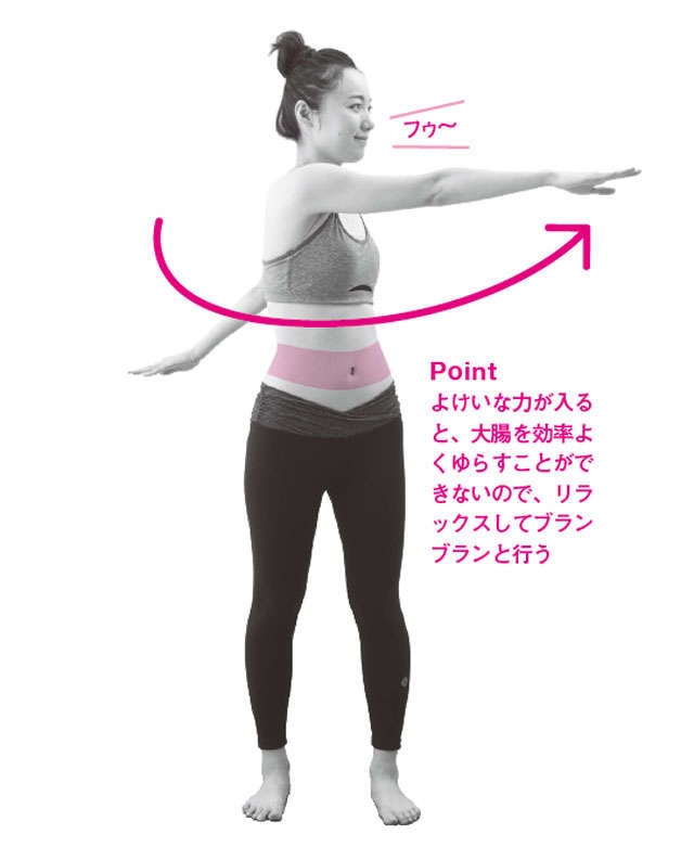 【便秘外来医が紹介】肋骨の内側にある腸にアプローチ！上体ひねりマッサージ（7）
