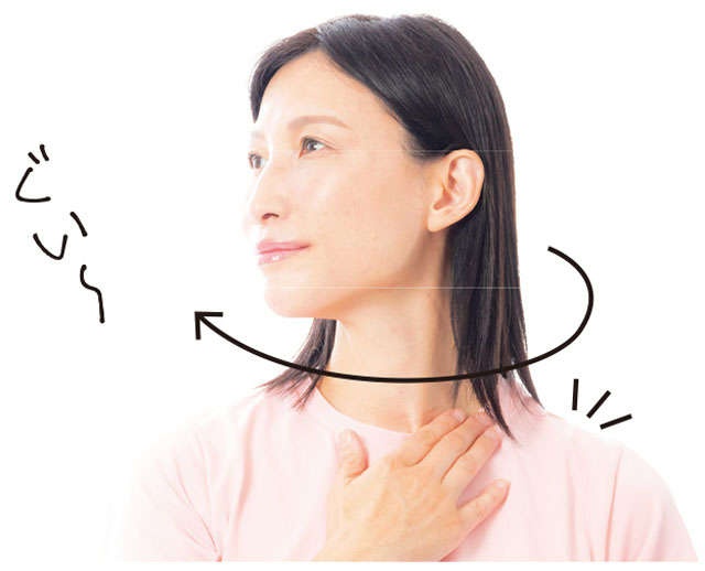 「いた気持ちいい」くらいの力加減で！ 首回りのリンパストレッチ（11）
