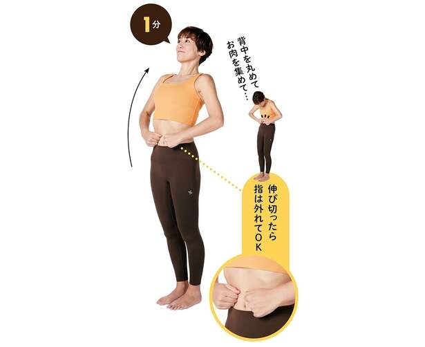 ぽっこりお腹をスッキリさせる簡単ストレッチ【つまんでゆらすだけで体が変わる】（1）