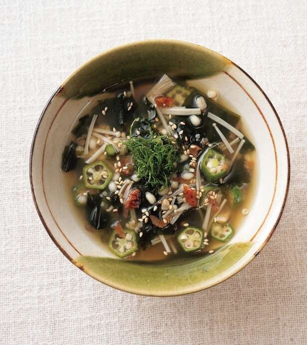 水溶性と不溶性、2つの食物繊維が便通を促進！「すっきり梅だしスープ」【管理栄養士考案】（3）