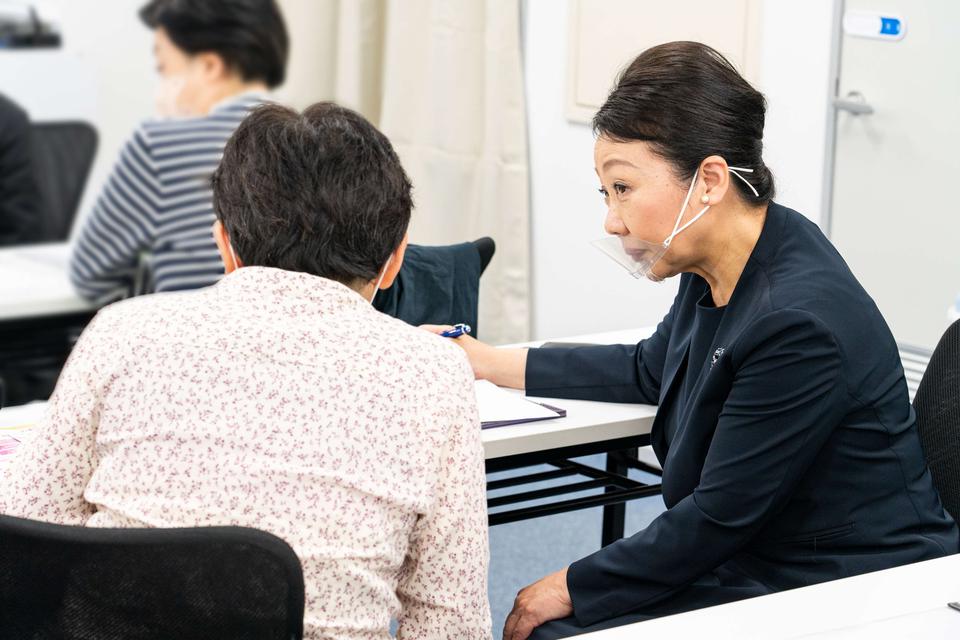 説明会後には個別で終活に関する悩みを相談可能
