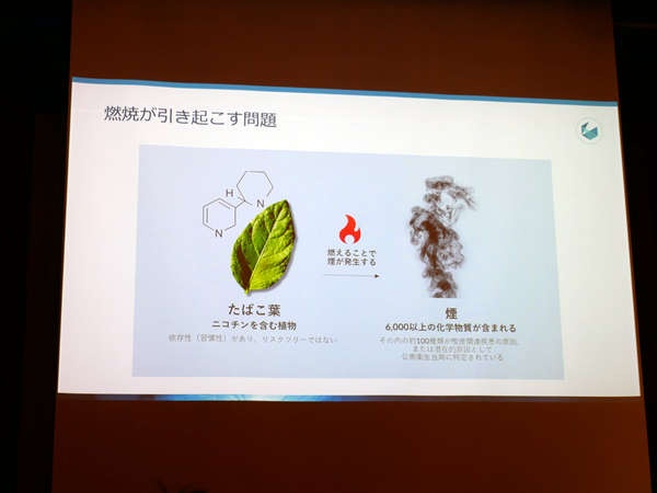6000以上の化学物質を含む、紙巻たばこの煙