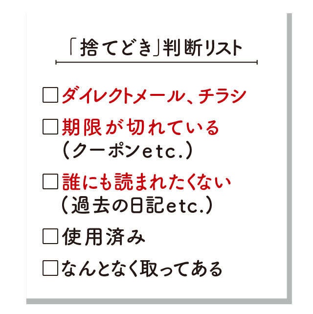 思い出の品・紙類etc.。後回しになりがちなものの「捨て時」判断チェックリスト【収納のプロ・すはらひろこさんが伝授】（3）