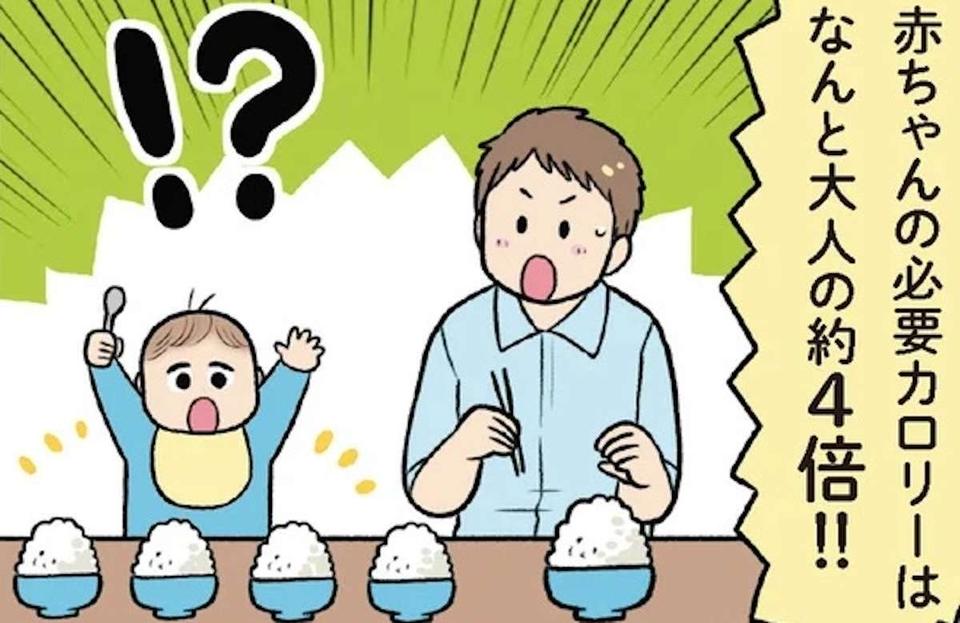 【赤ちゃんの育児】大変！ だけど必要!! 体重あたりの必要カロリーはなんと大人の...／赤ちゃん大図鑑（1）