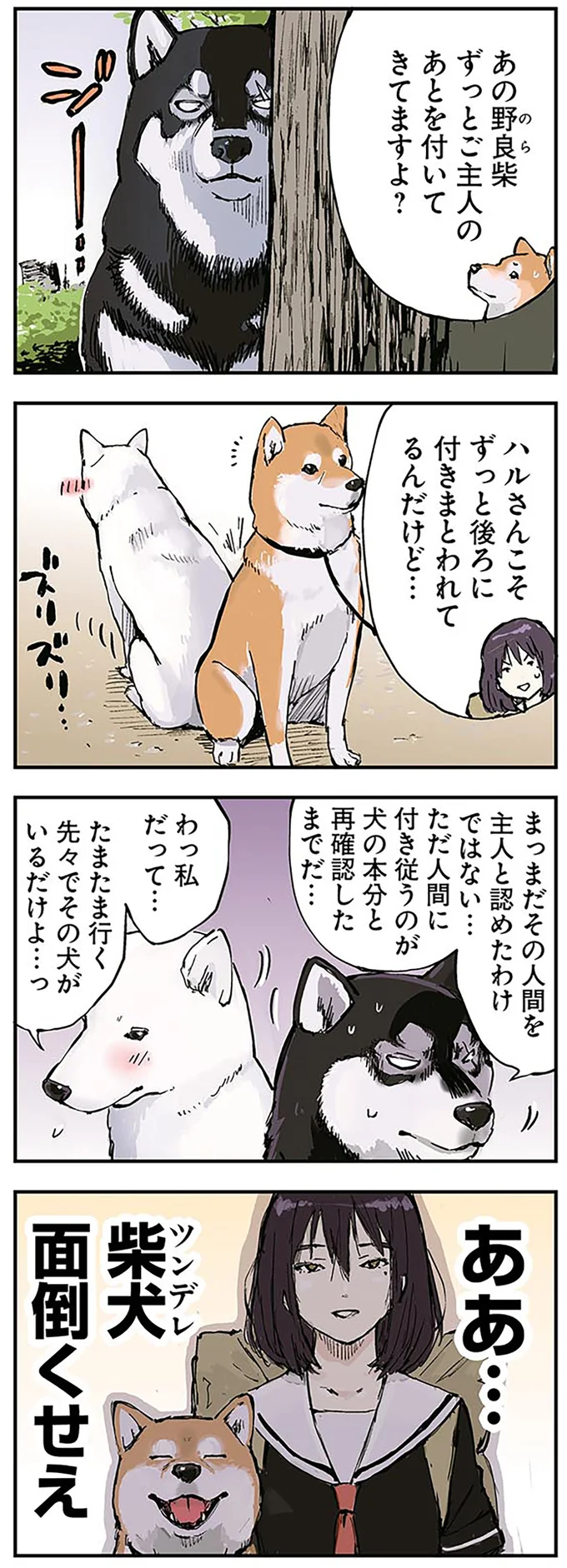 柴犬は一番のツンデレ？ 終末世界を旅する女子高生と理屈っぽい柴犬／世界の終わりに柴犬と（4）