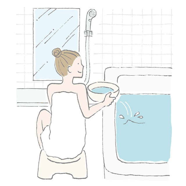 「無理なく節約」する6つのエコワザ。シャワーを15分使うと浴槽1杯分の水に！（6）