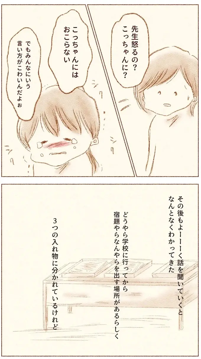 「せんせい こわい」涙を浮かべる小1娘。恐怖を感じた担任の言動／娘が小1で不登校になりました（6）