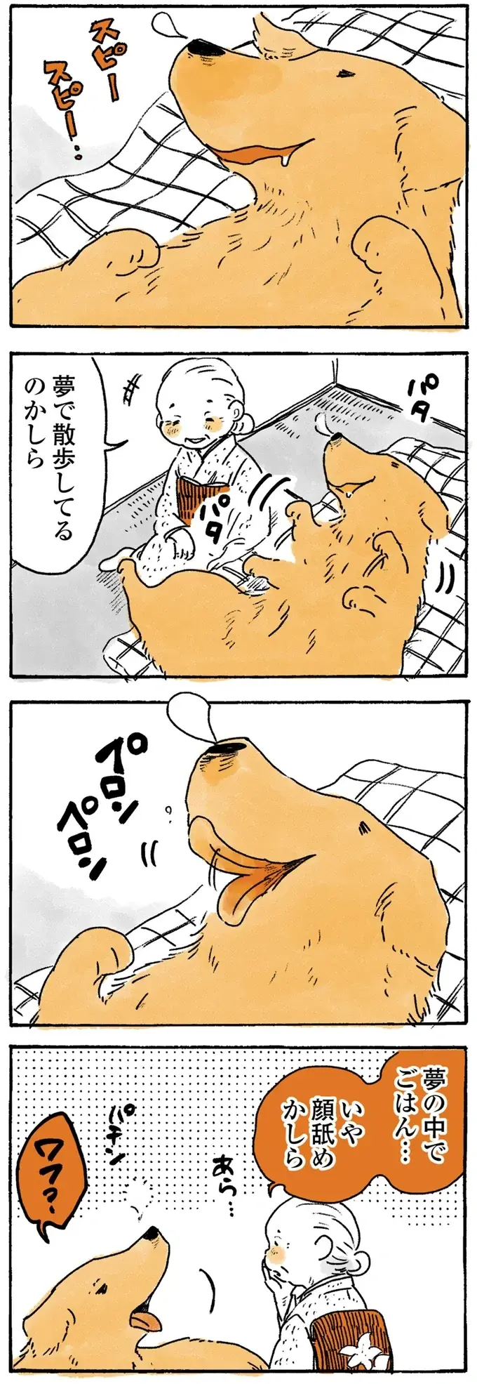 泥んこゴールデンレトリバーを見かけた女性。おばあちゃんの着物を心配したけれど...!?／姫ばあちゃんとナイト2（5）