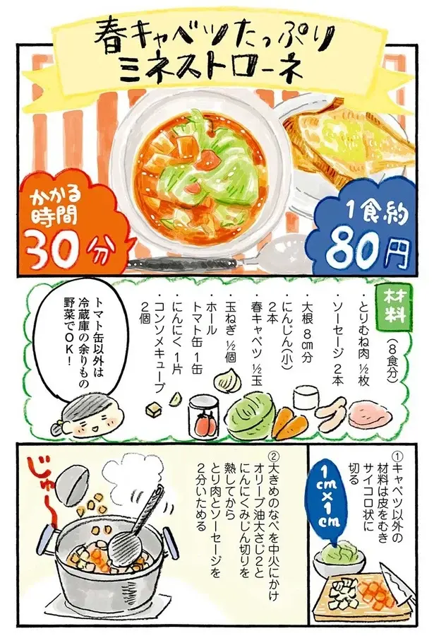 『おひとりさまのゆたかな年収200万生活』1～3+四季の野菜レシピ（93）